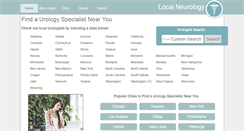 Desktop Screenshot of localurologydoctors.com