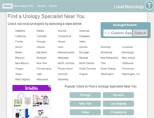 Tablet Screenshot of localurologydoctors.com
